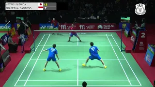 MEZAKI/NISHIDA (JPN) vs ALFIAN /SANTOSO (INA) MANSION SPORTS Indonesia International Challenge 2022