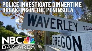 Police Investigate Dinnertime Break-Ins in the Peninsula