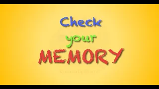 MEMORY game-3. Игры на уроках английского языка!