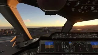 Boeing 787 Landing at Lanzarote Airport