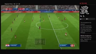 Fifa 18 gameplay world cup Croatia vs. Denmark