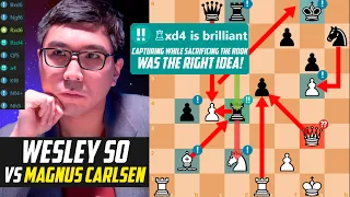 Wesley So *CRUSHED* Magnus Carlsen with 2 Brilliant Moves - CCT Final KO 2023