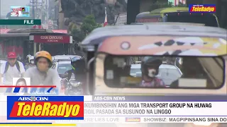 DOTR Sec. Bautista kukumbinsihin ang mga transport group na huwag ituloy ang tigil-pasada next week