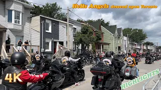 Large 'unsanctioned' Hells Angels procession arrived in Toronto