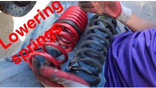 Installing Lowering Springs- Mustang gt