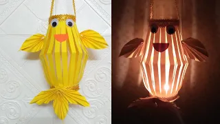 Cách Làm Đèn Lồng Trung Thu Con Cá Bằng Giấy Đơn Giản - DIY: How To Make A Paper Lantern