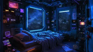 Astral Space Habitat | Muffled Rumbling Space Ship White Noise | Deep Sleep Space Sounds | 10 hours