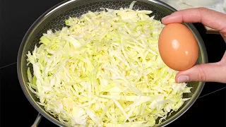 Just pour the eggs over the cabbage! A quick and incredibly tasty recipe!