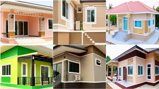 Latest 100 House Painting Colours Outside 2022 | Exterior Wall Paint With Color Combinations Ideas 3