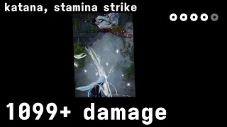 valuable (4/5) stamina strike katana combo - 1099 - naraka: bladepoint