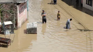 Habitantes de Juanchito relatan su drama luego de las inundaciones que afectan sus casas