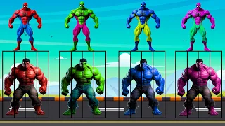 Tebak Gambar Superhero Avengers Spiderman, Ironman, Superman , Captain America, Batman dan Hulk