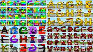 RAINBOW vs GOLDEN vs NIGHTMARE vs CURSED ALPHABET LORE FAMILY in Garry's Mod