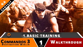 Commandos 3 Gameplay | 1.Basic Training