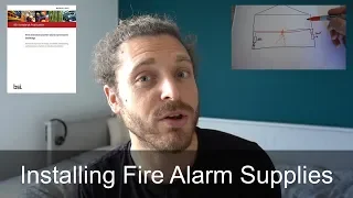 Electricians Installing Fire Alarm Supplies