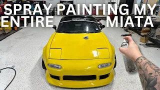 Painting My ENTIRE MIATA with a Rattle Can?!