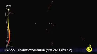 Р7866 Салют столичный 1"х24; 1,6"х12 залпов