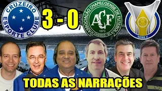 Todas as narrações - Cruzeiro 3 x 0 Chapecoense / Brasileirão 2018