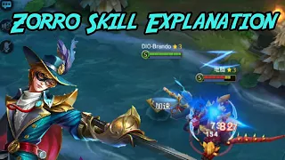 Zorro, Skills Explanation - Heroes Evolved (Chinese version)