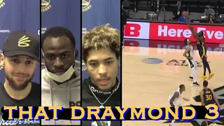 📺 Stephen Curry/Draymond/Oubre: “Damn…Smartest dumb play in history”, “bang-bang plays…move on”