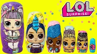 LOL Surprise Series 3 Nesting Dolls, Stacking Cups Toy Surprises Unicorn, Punk Boi