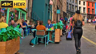 🏰Edinburgh Old Town Walking Tour - August 2021🏰Edinburgh Castle, Victoria Street and More [4K HDR]