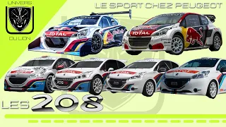 LES PEUGEOT 208 de chez Peugeot Sport 208 RC R2 R5 GTI WRX T16