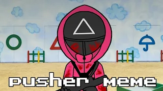 pusher meme|| Squid game||Flipclip||animation meme [⚠️warning: some blood⚠️]