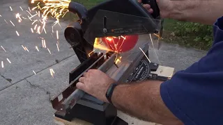 Metal Chop Saw for $40 Using Black & Decker Miter Saw with Diablo Steel Demon Cermet Saw Blade