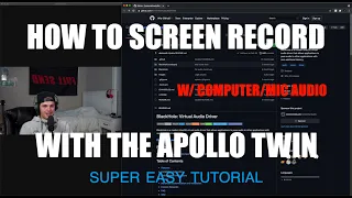How to Screen Record with Computer Audio AND Mic w/ Apollo Twin [SUPER EASY] [MAC ONLY]