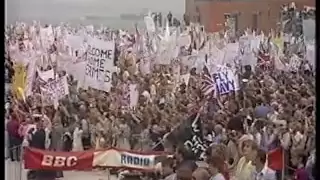 THE FALKLANDS CONFLICT - RETURN OF HMS HERMES TO PORTSMOUTH