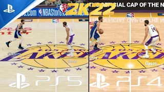 NBA 2K22 PS4 VS PS5 COMPARISON / REVIEW