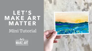 Let's Make Art Matter💙 | Easy Bluebonnet Landscape Watercolor Painting with Sarah of Let's Make Art