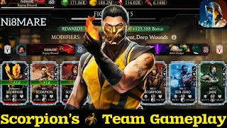 A Scorpion’s Team MK Mobile Elder Tower Survival Gameplay