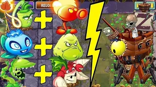 PvZ 2 Challenge - 100 Plant MaxLevel Vs Underwear Gargantuar110000 HP - Who will Win ?