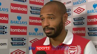 Thierry Henry after scoring his last Arsenal goal