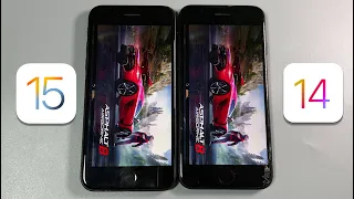 Gaming Test iPhone 7 - iOS 15 vs iOS 14