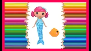 Лалалупси русалочка морской бриз раскраска Lalaloopsy mermaid sea breeze coloring pages Беларусь