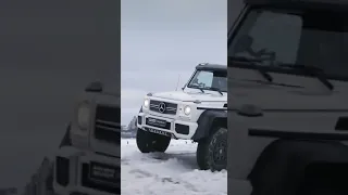 Mercedes-Benz G63 AMG 6x6 drifting on winter #shorts