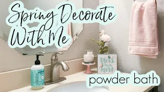 Spring Decorate With Me 2020 | Budget Bathroom Refresh | Simple Bath Decor