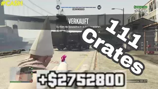 111 Kisten Spezial Fracht verkaufen in der Lobby mit Mitspielern Crates Warehouse Full GTA ONLINE