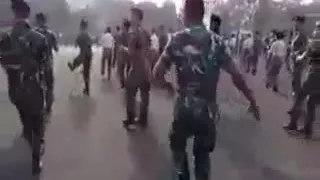 Dancing soldiers