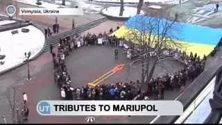 Tributes to Mariupol Victims: Vinnytsia residents remember Mariupol victims with candle display