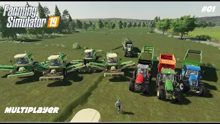 Making grass silage | Stappenbach | Multiplayer with The CamPeR |Farming Simulator 19 | Episode 01