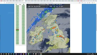 6AM Forecast: Thunderstorms Pushing Northwards (Sunday 10th September 2023)