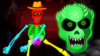 Funny Skeletons Dance With Witches + Spooky Scary Halloween Songs By Teehee Town