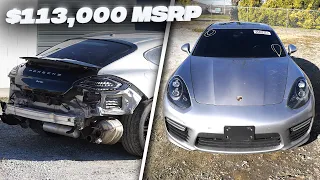 Rebuilding a Smashed GTS Porsche Panamera  - Episode 1