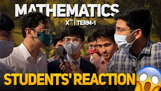 Maths PHODD Diya Na? | Students Reaction😱| Maths Class 10 Term 1