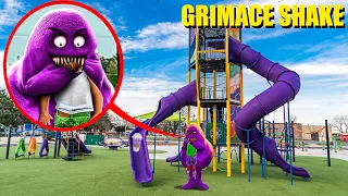 IF YOU EVER SEE GRIMACE AT HAUNTED PLAYGROUND, RUN! (HE WAS GIVING PEOPLE GRIMACE SHAKE)