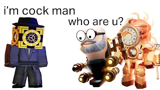 NEW TTD LARGE CLOCKMAN MEETS NEW TTD SCIENTIST MECH / CLOCKMAN TITAN ... (Meme)